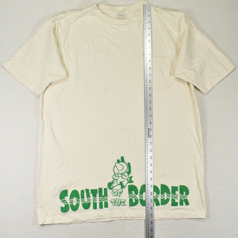 Vintage South of the Border Pedro Shirt Single Stitch Pocket Tee Tourist XL 2XL - Picture 5 of 6